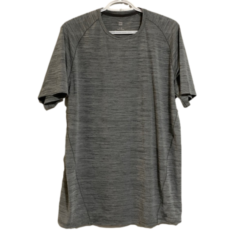 MEC Core Train Short Sleeve Crew Neck Breathable Fabric T-Shirt Grey Size Large